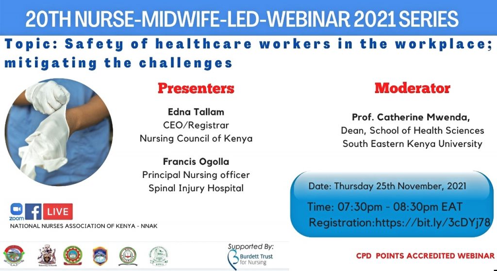 Mount Kenya University brings you a webinar on safety of healthcare workers in the workplace: mitigating the challenges